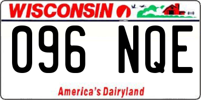 WI license plate 096NQE