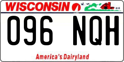 WI license plate 096NQH