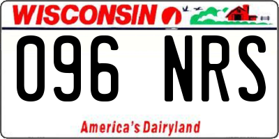 WI license plate 096NRS