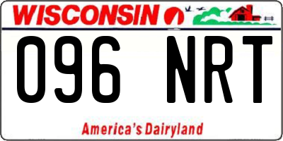 WI license plate 096NRT