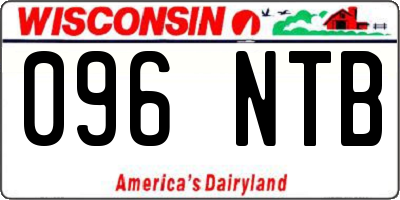 WI license plate 096NTB