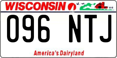 WI license plate 096NTJ