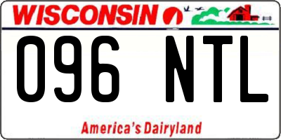 WI license plate 096NTL