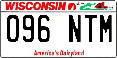 WI license plate 096NTM