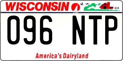 WI license plate 096NTP