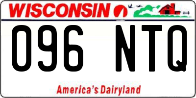 WI license plate 096NTQ