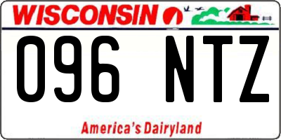 WI license plate 096NTZ