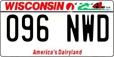 WI license plate 096NWD
