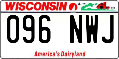 WI license plate 096NWJ