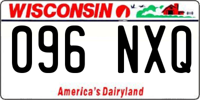 WI license plate 096NXQ