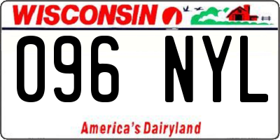 WI license plate 096NYL