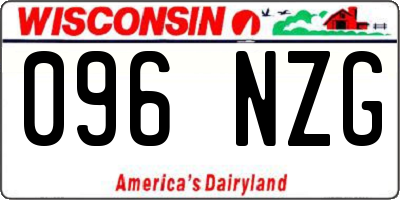 WI license plate 096NZG