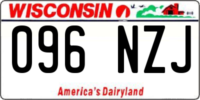 WI license plate 096NZJ