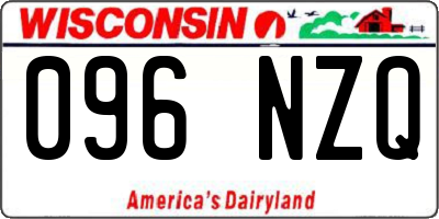 WI license plate 096NZQ