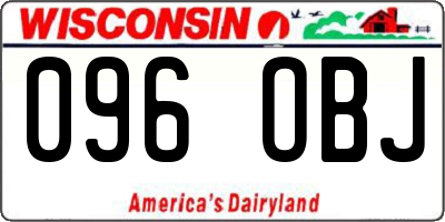 WI license plate 096OBJ