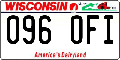 WI license plate 096OFI