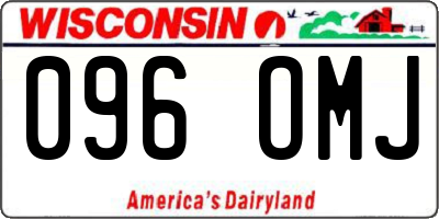 WI license plate 096OMJ
