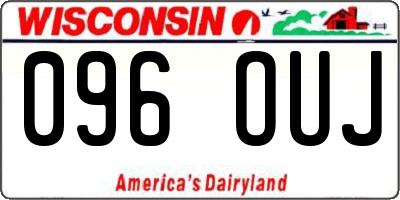 WI license plate 096OUJ