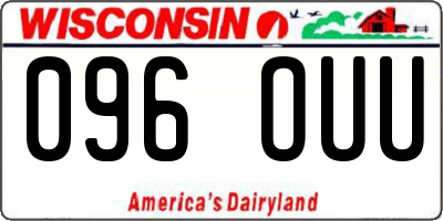 WI license plate 096OUU