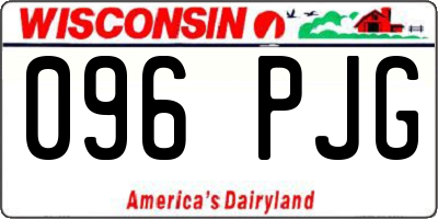 WI license plate 096PJG