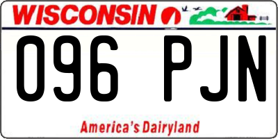 WI license plate 096PJN