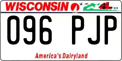 WI license plate 096PJP
