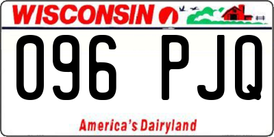 WI license plate 096PJQ