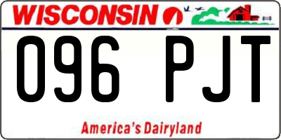WI license plate 096PJT