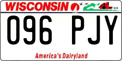 WI license plate 096PJY