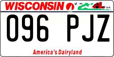 WI license plate 096PJZ