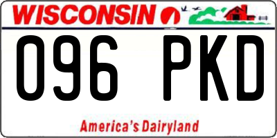 WI license plate 096PKD