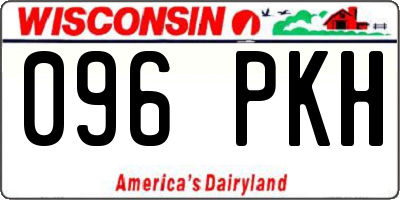 WI license plate 096PKH