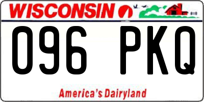 WI license plate 096PKQ