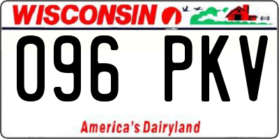 WI license plate 096PKV