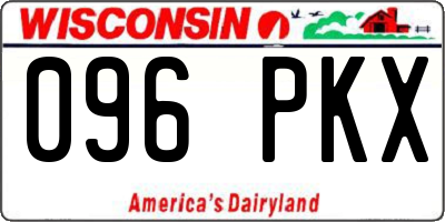 WI license plate 096PKX