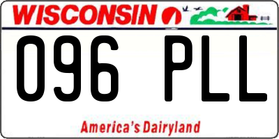 WI license plate 096PLL