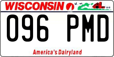 WI license plate 096PMD