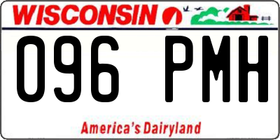 WI license plate 096PMH
