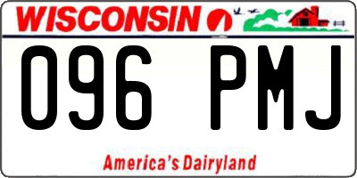 WI license plate 096PMJ