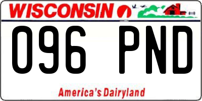 WI license plate 096PND