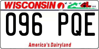 WI license plate 096PQE