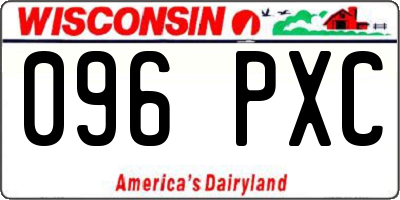 WI license plate 096PXC