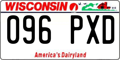 WI license plate 096PXD