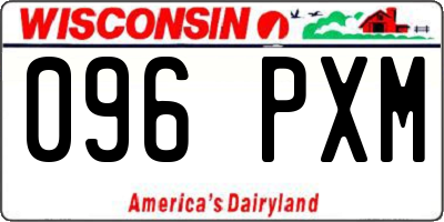 WI license plate 096PXM
