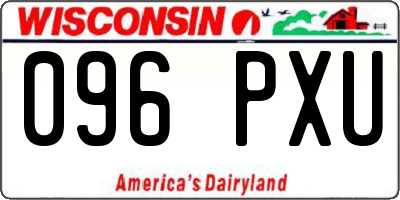 WI license plate 096PXU