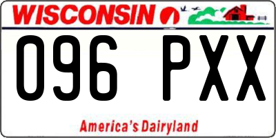 WI license plate 096PXX