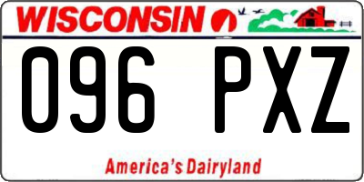 WI license plate 096PXZ