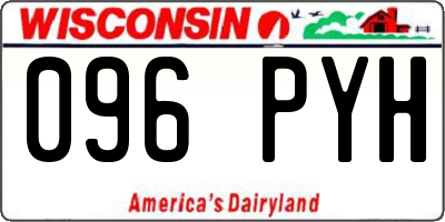 WI license plate 096PYH