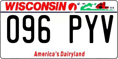 WI license plate 096PYV