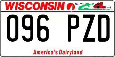 WI license plate 096PZD